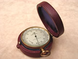 19th century Negretti & Zambra pocket barometer with altimeter scale